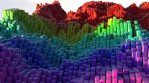 abstract colorful landscape