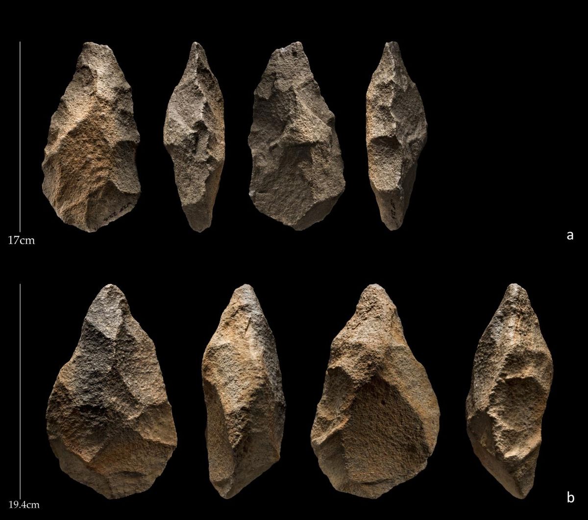 prehistoric stone tools and archaeological excavation