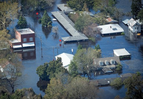 flooded village landscape research