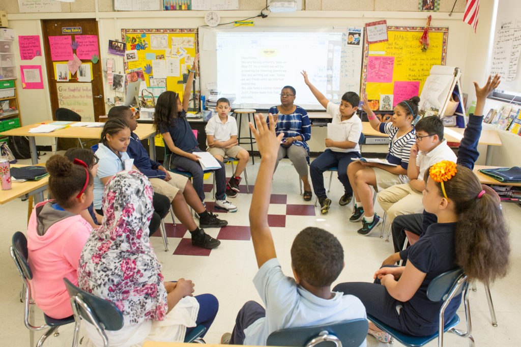 elementary school classroom interactive learning