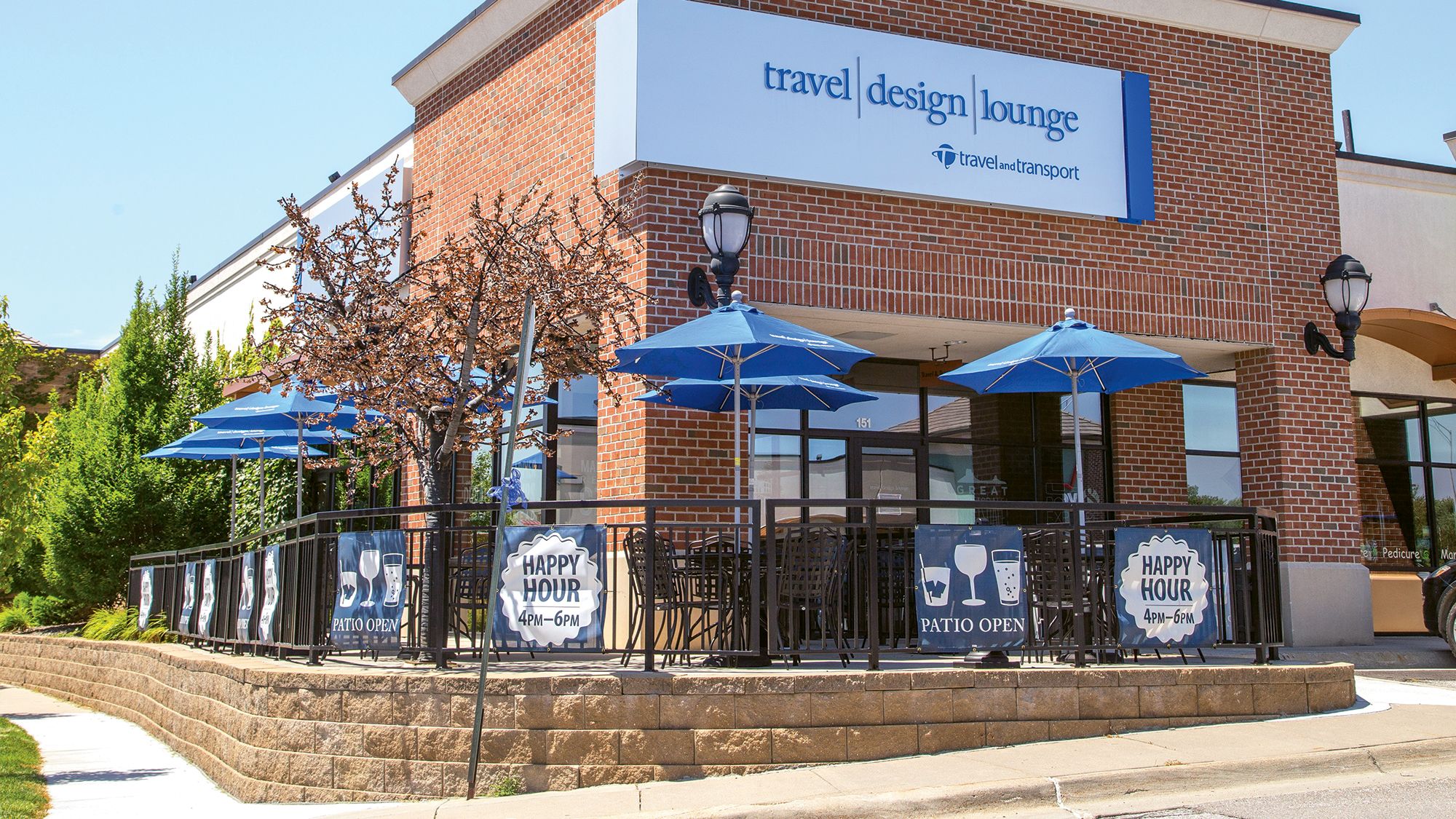 travel agency building exterior