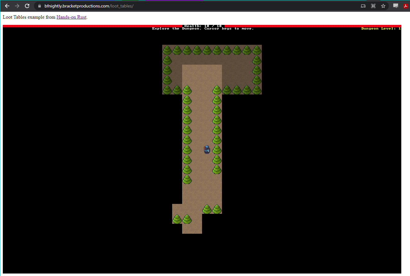 rust game development browser