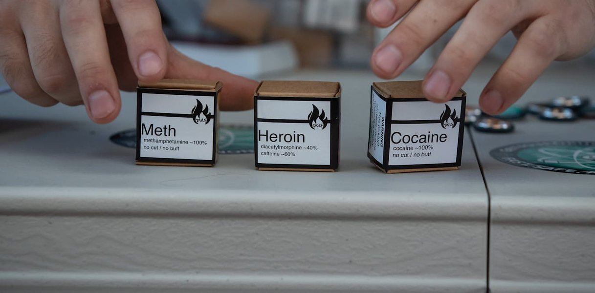 Close up of pills in blister packs
