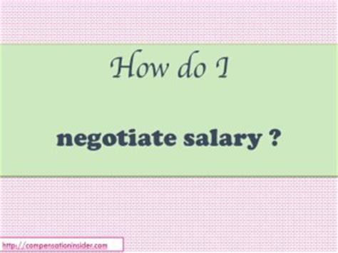 office negotiation salary