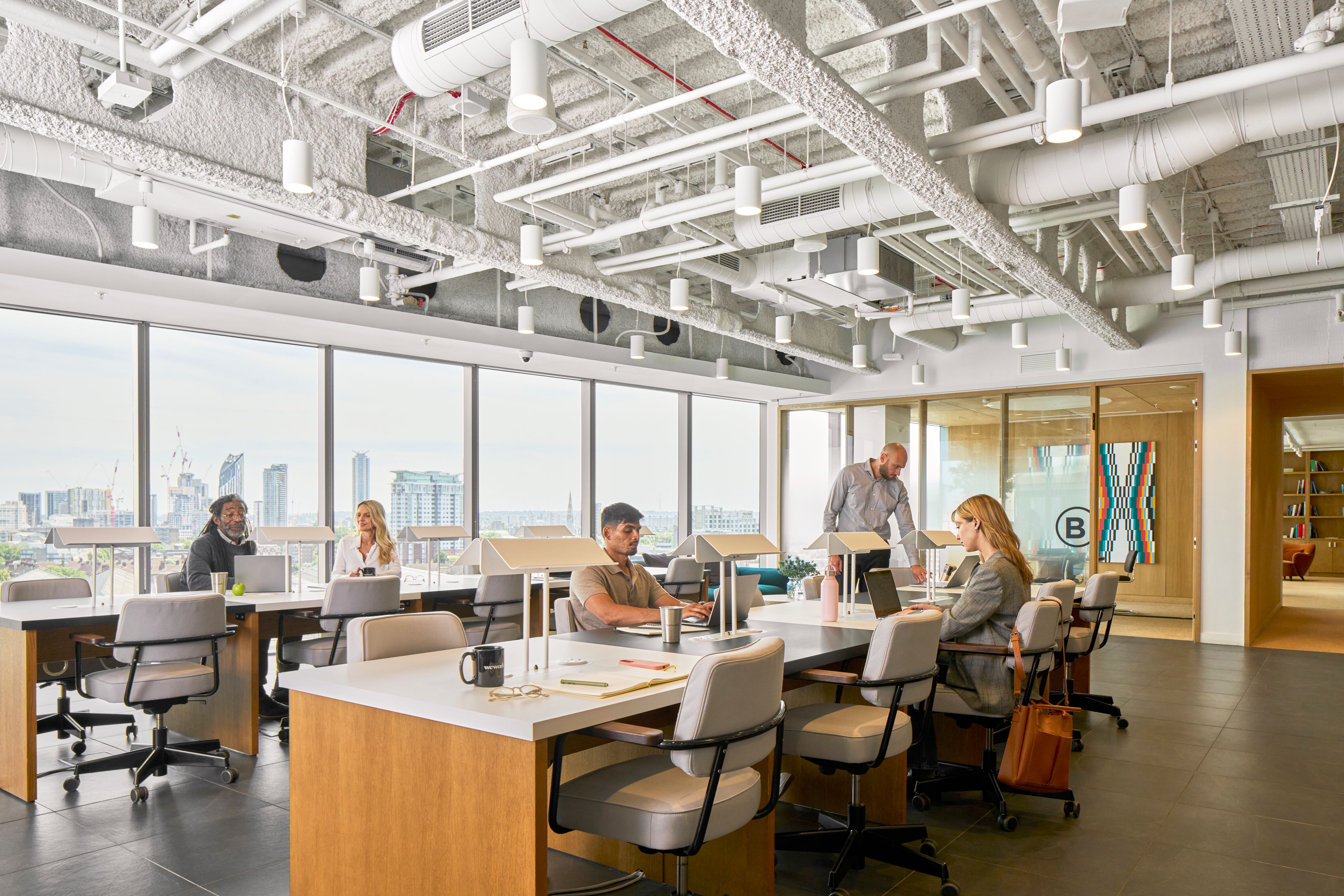 physical sales meeting office