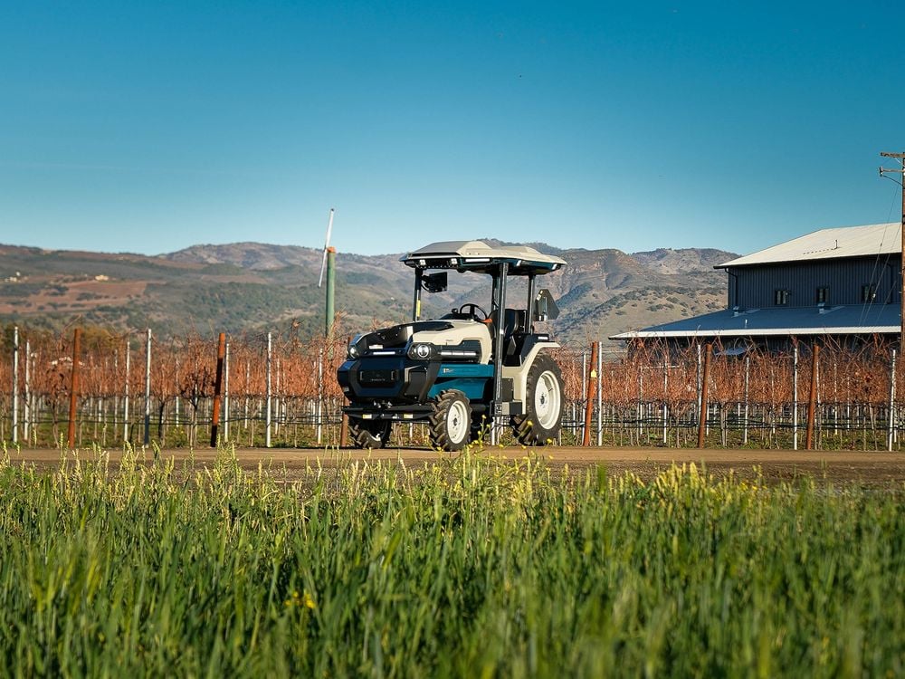 agricultural field machinery rural landscape
