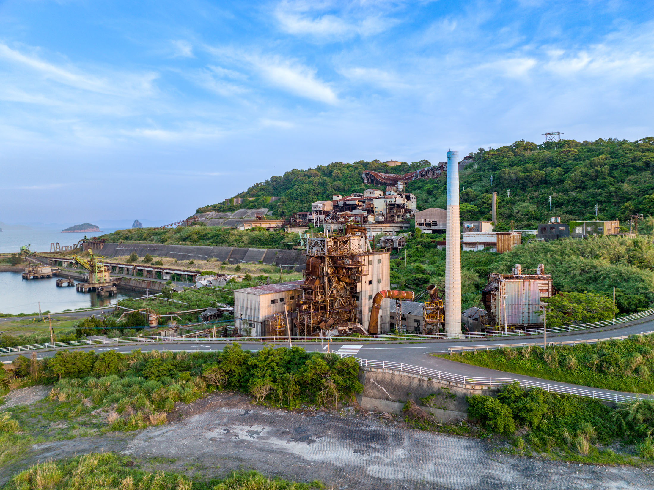 scenic landscape industrial facility