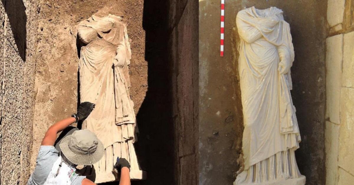 historic statue in ancient city