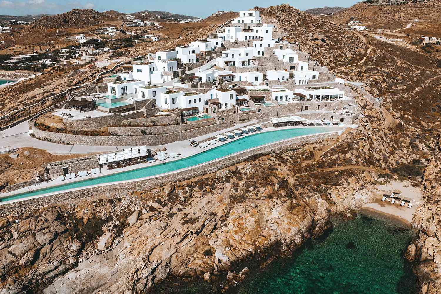 luxury resort grecian coastline