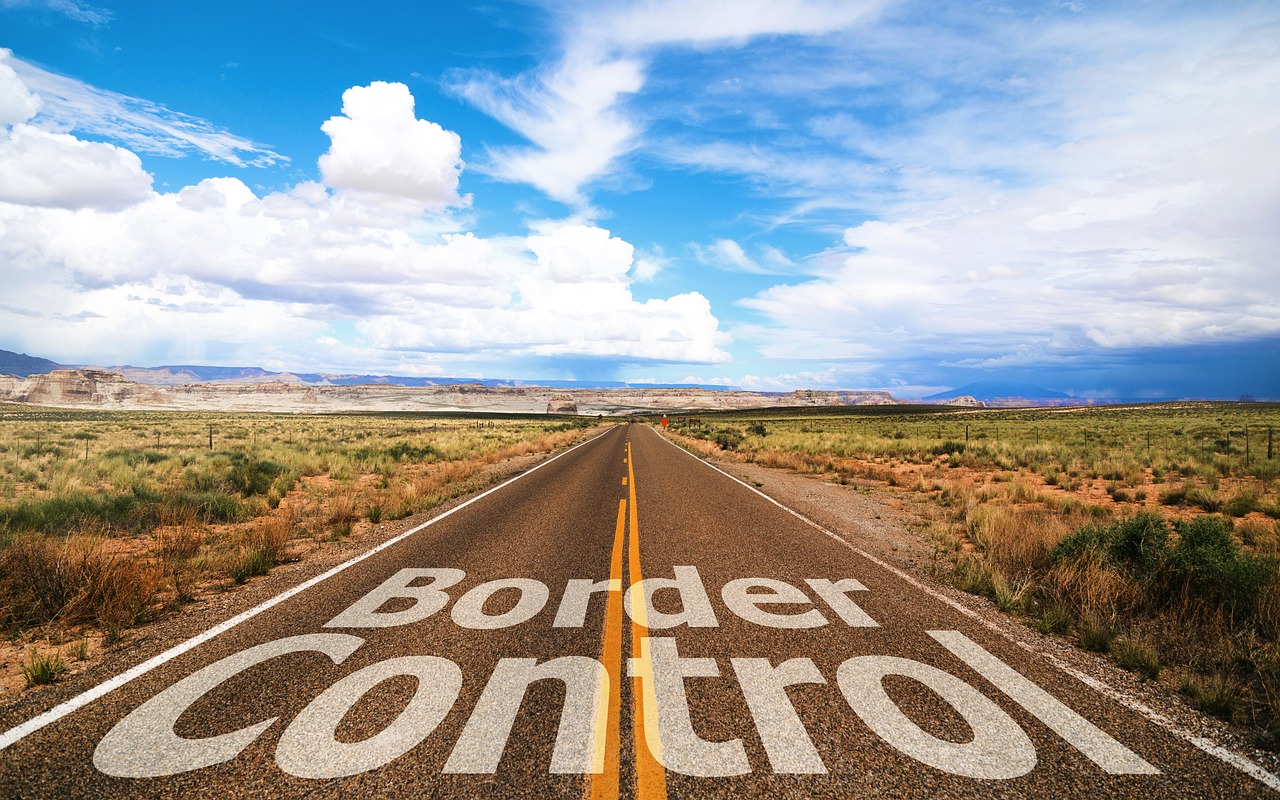 border control sanitary check landscape