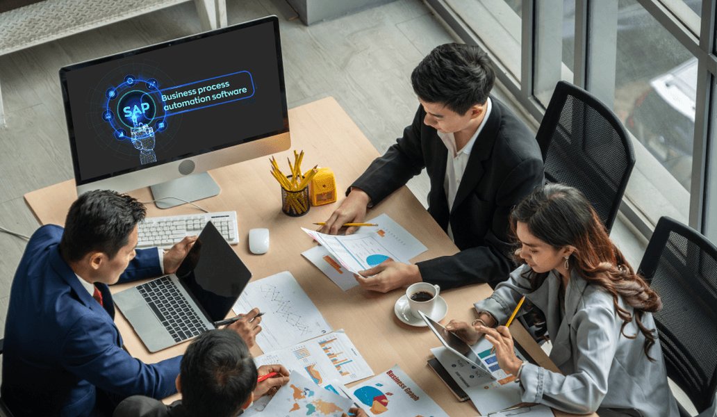 SAP expert guiding a team