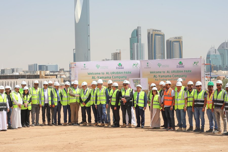 Construction team on site