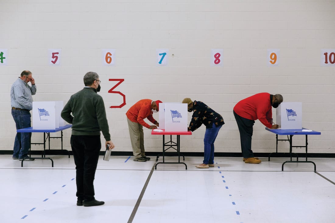 voting booth physical documents verification