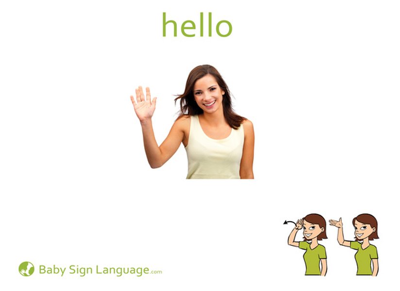 Sign language for Hello