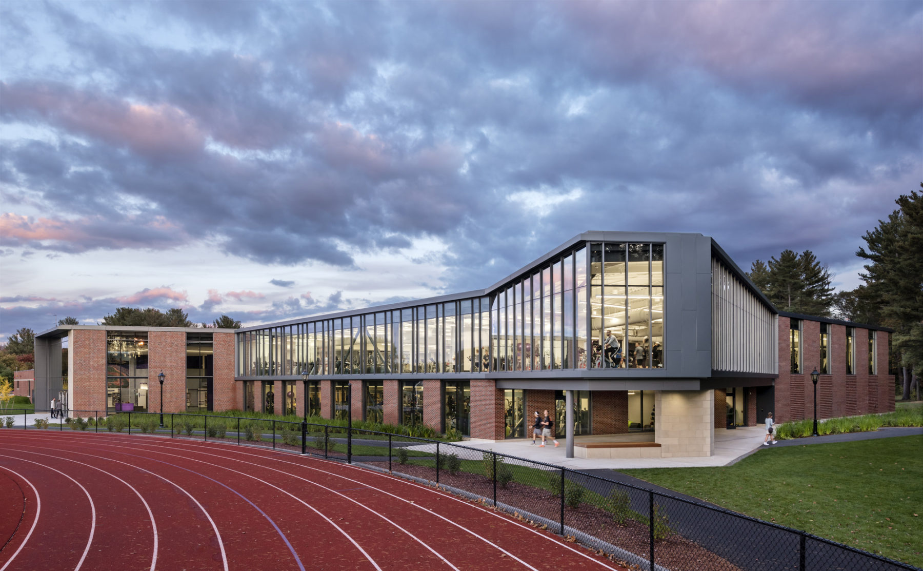 landscape photos of film sets, university campuses, community centers, and sports stadiums