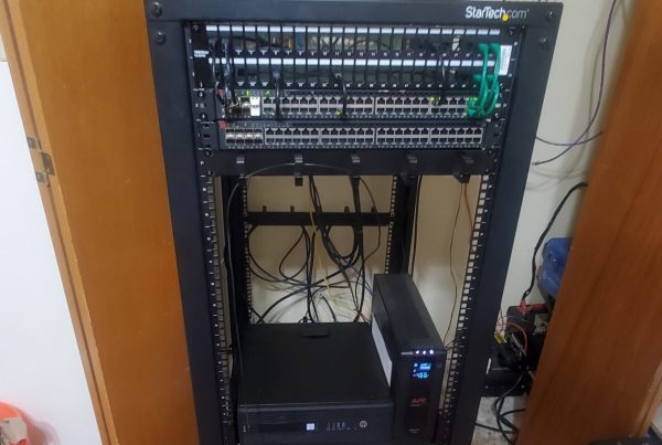 SCCM server room hardware racks