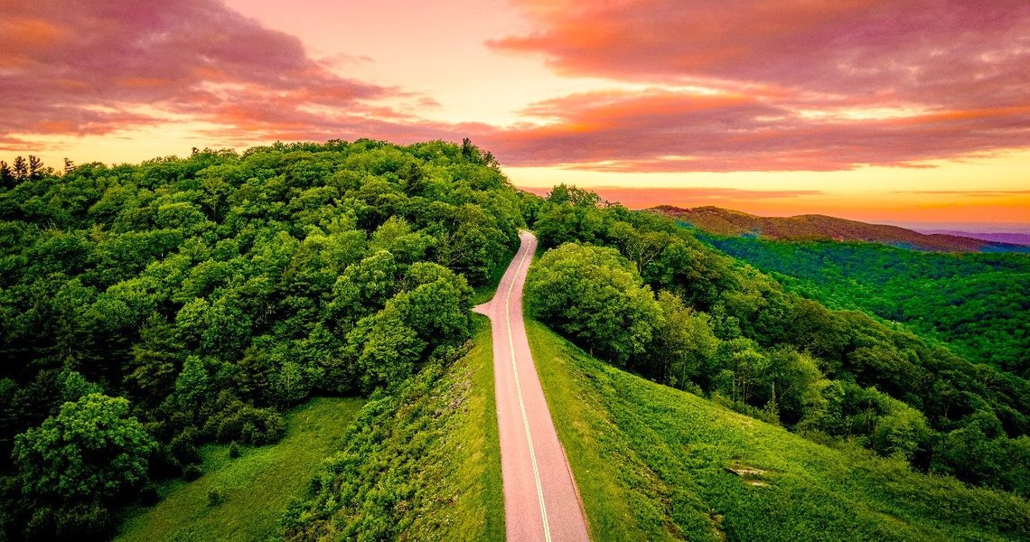 scenic highway landscape