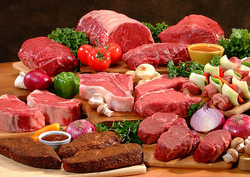 gourmet meat products display
