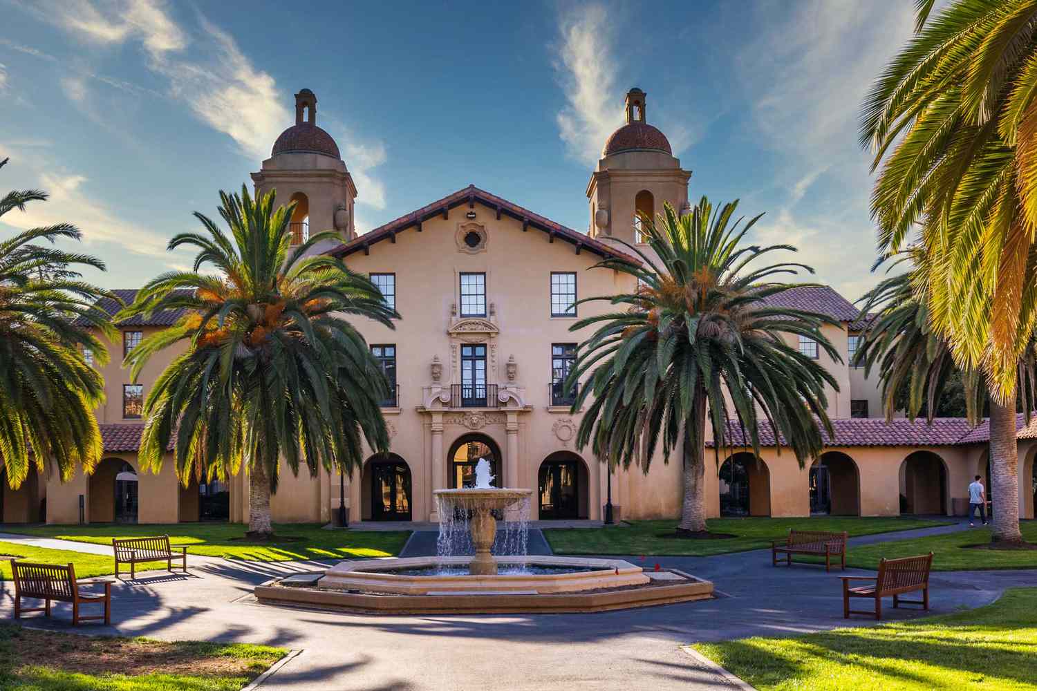 campus buildings outdoor scene