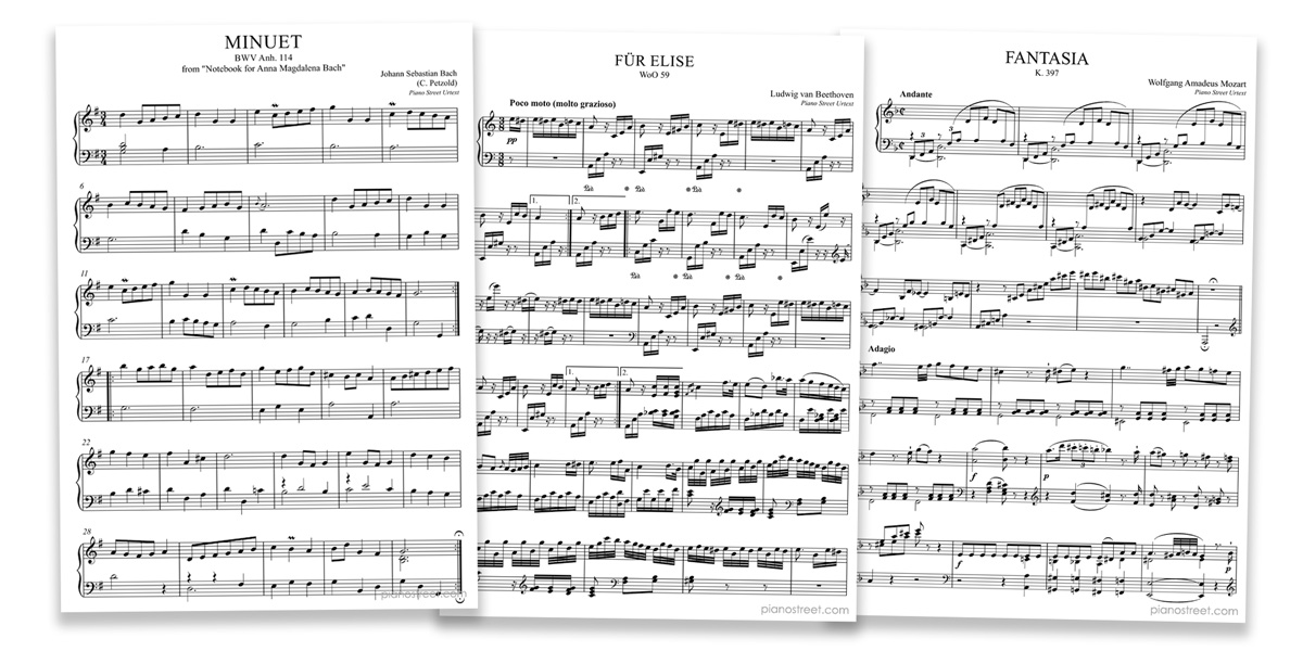 piano sheet music classical