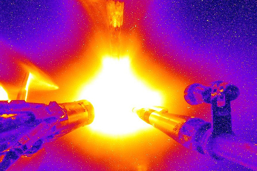nuclear reactor fusion, gene editing lab equipment, space exploration scene