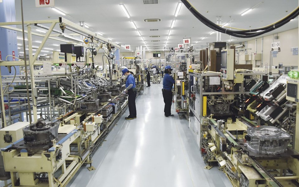作業指示を行っている様子