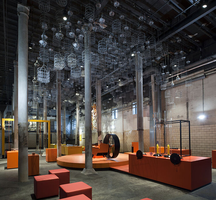 industrial factory machinery and modern office workspaces