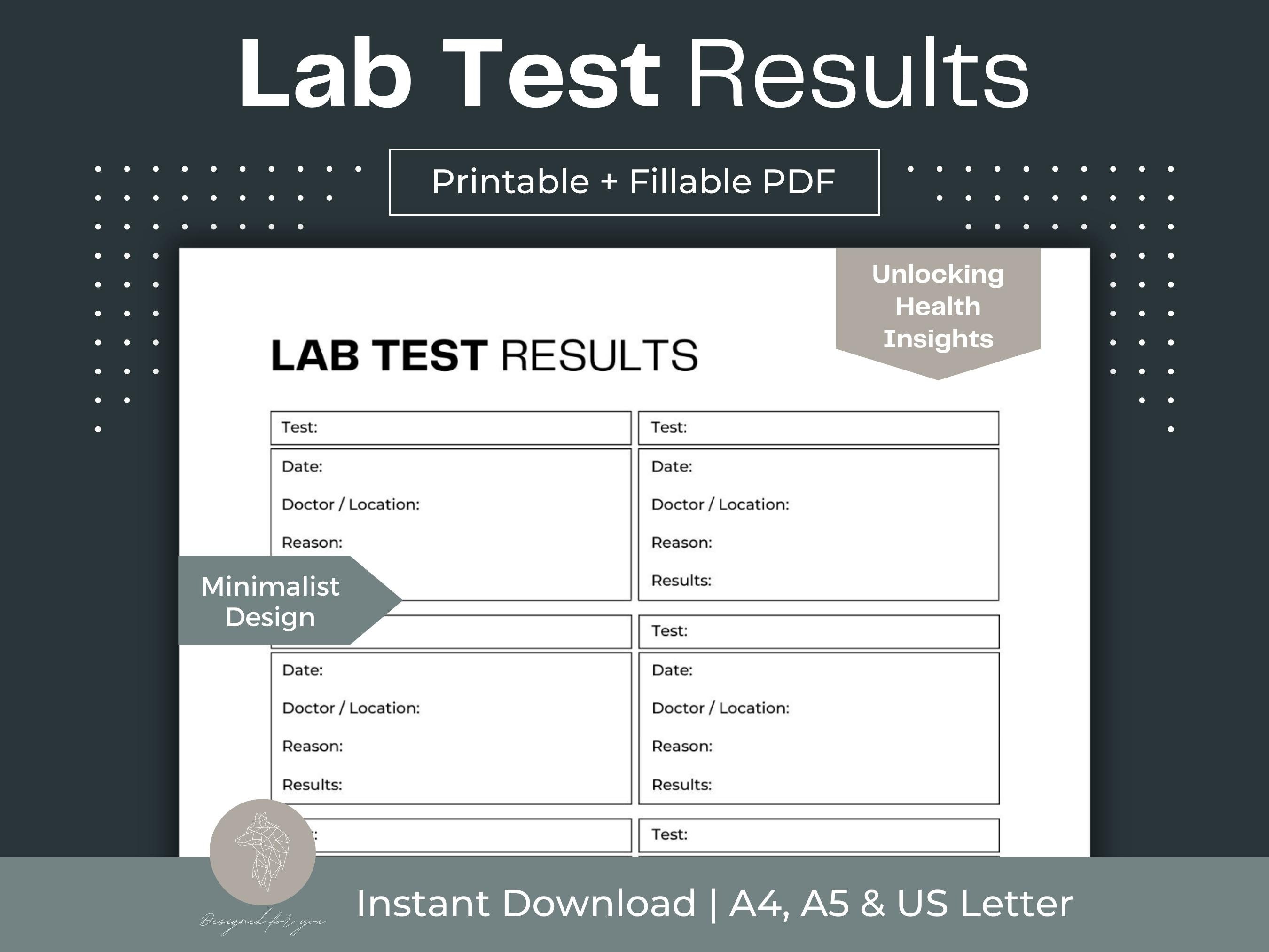 Scio test results printout