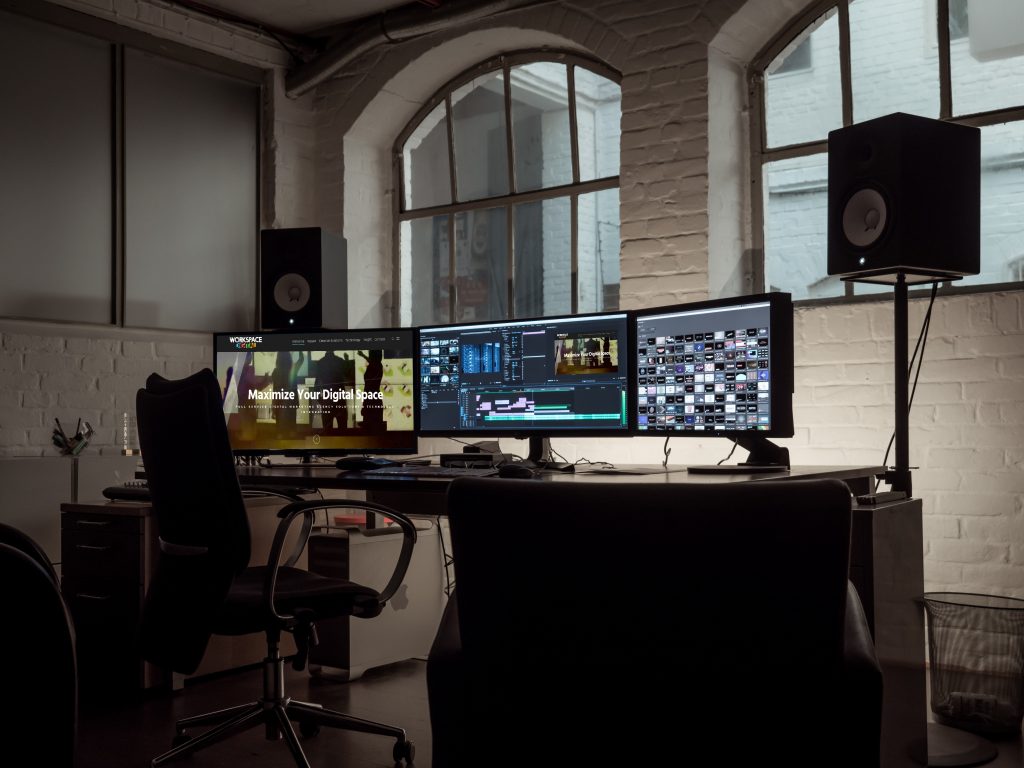 video production workspace