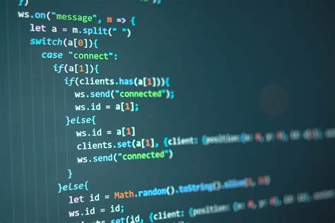 javascript code on computer screen