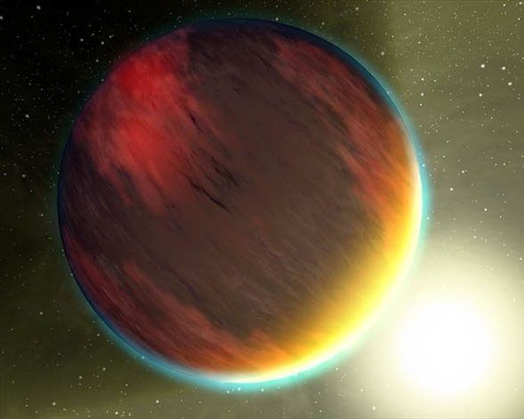 एक एक्सोप्लैनेट का वातावरण।