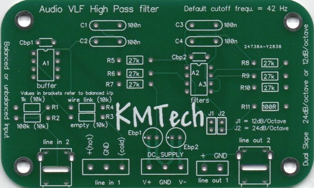 Circuit board featuring operational amplifiers for active filtering