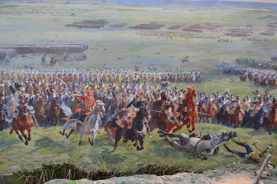 historical battlefield panorama