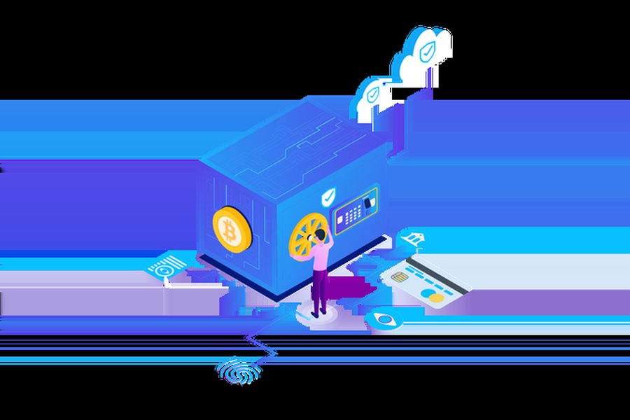Concept art showing secure storage like a vault