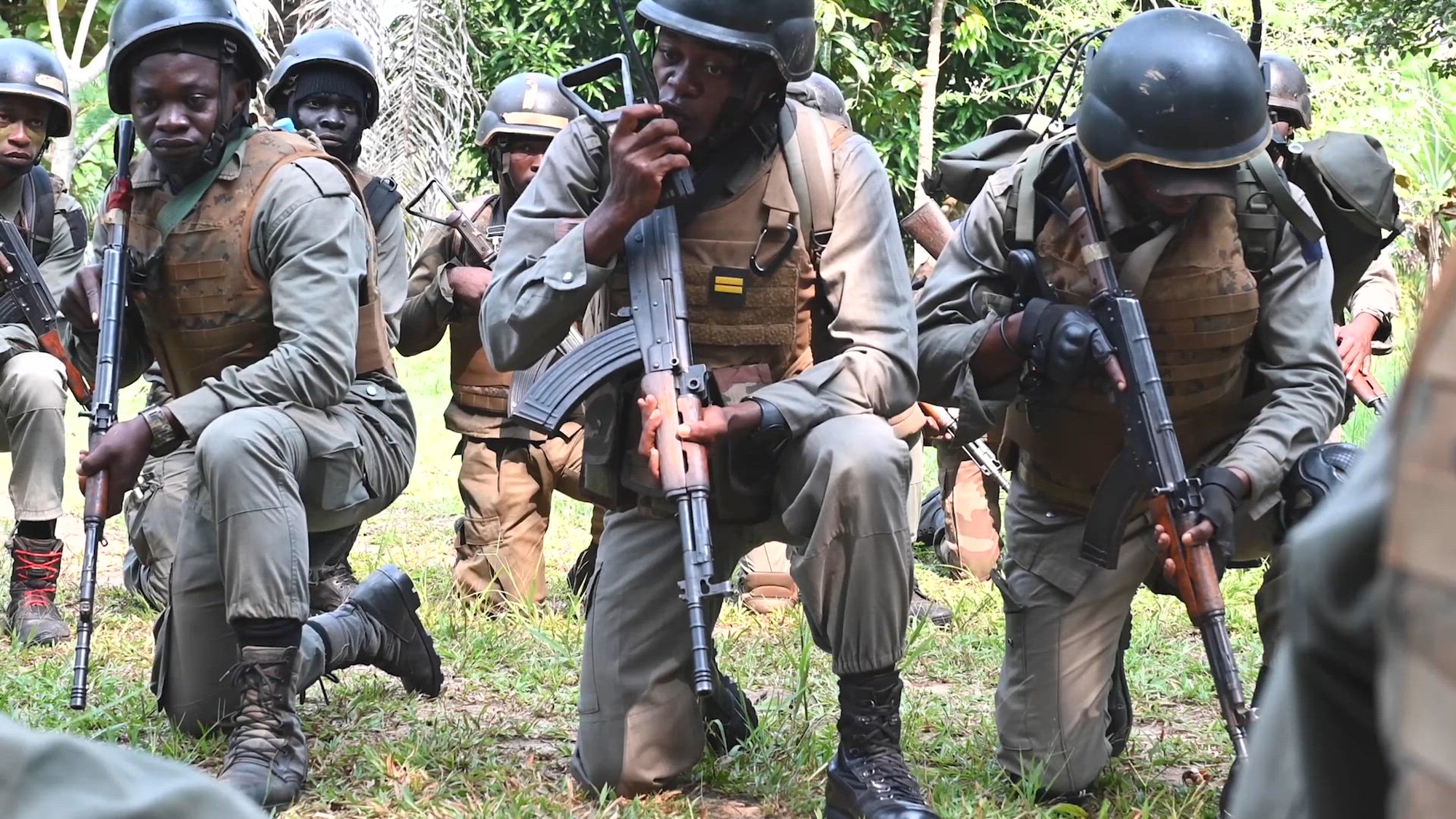 Gabon security forces training