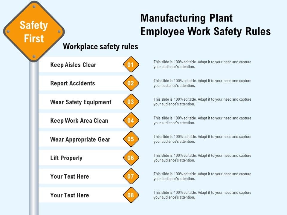 industrial safety measures plant