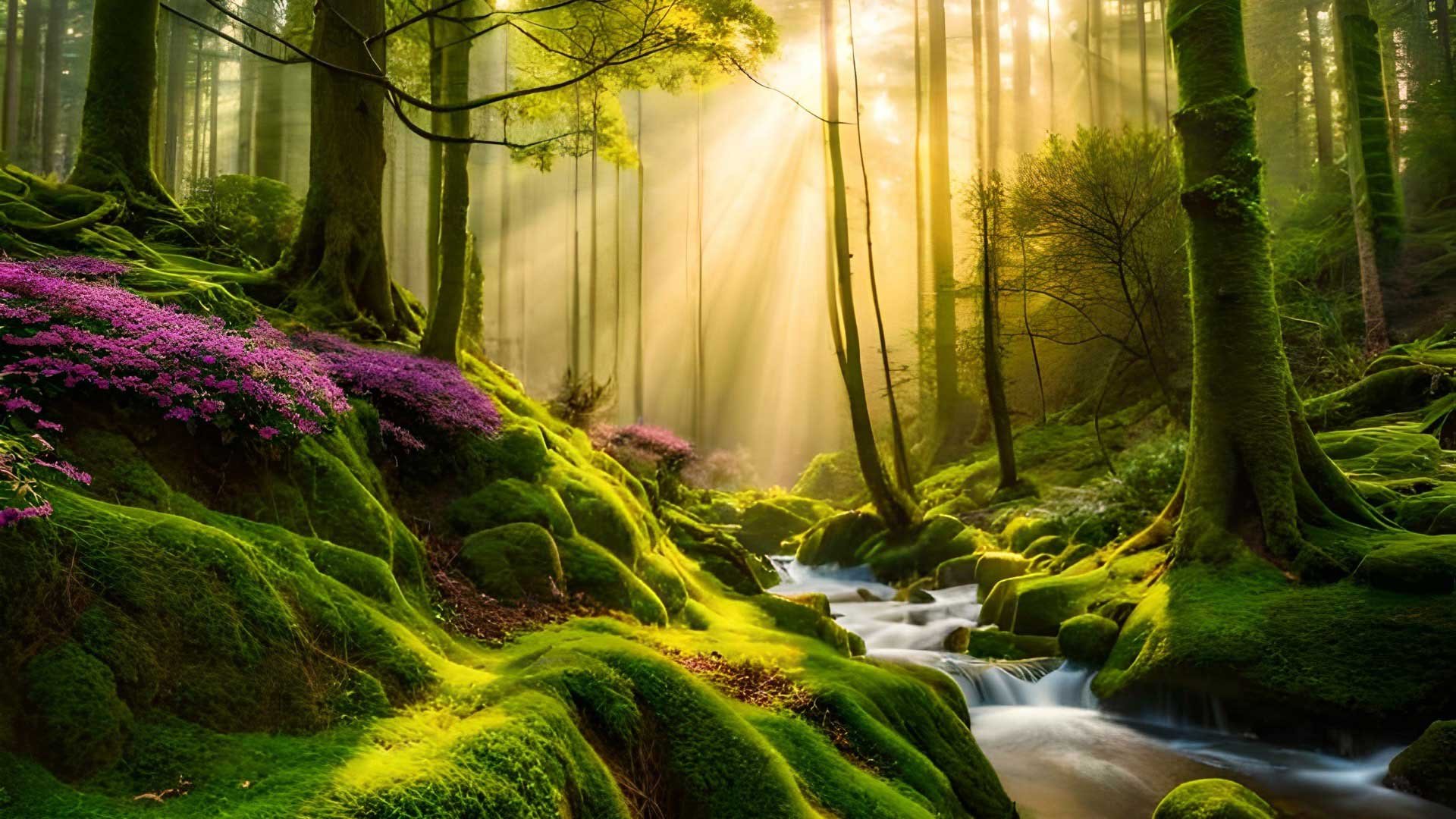 serene natural scenery supportive impact