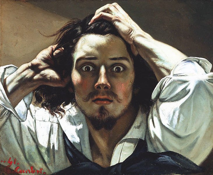 Self-portrait painting