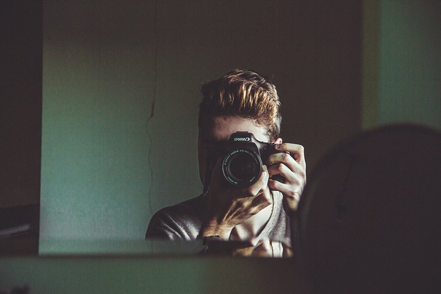 Creative self-portrait photography