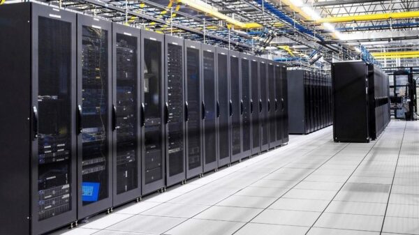 on premises server room with racks