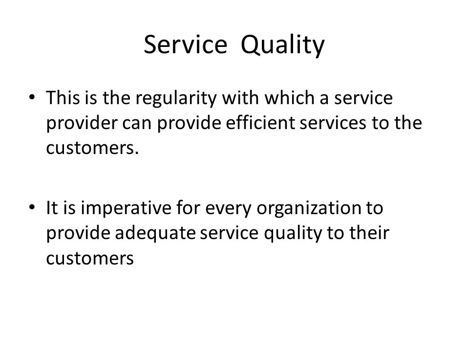 service quality concept