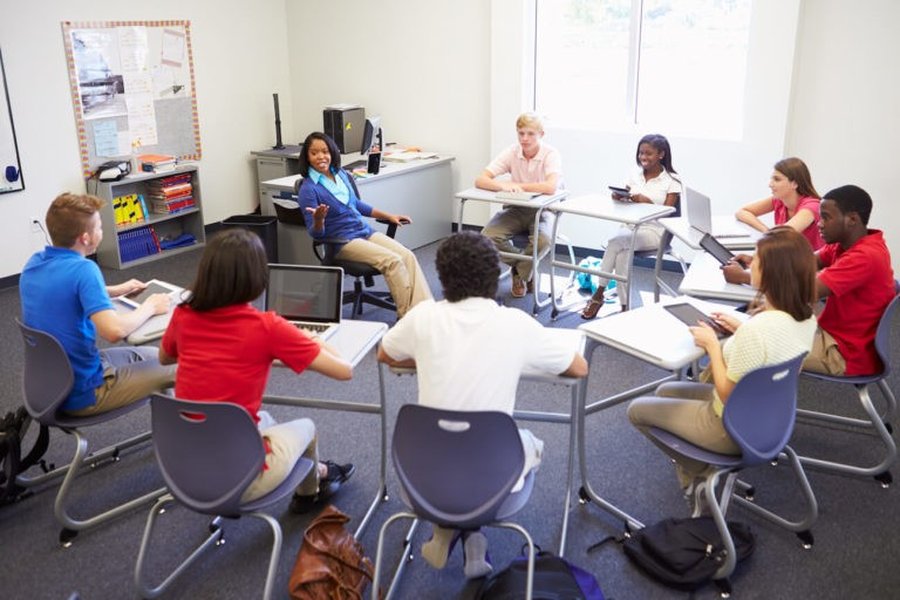 school classroom discussion