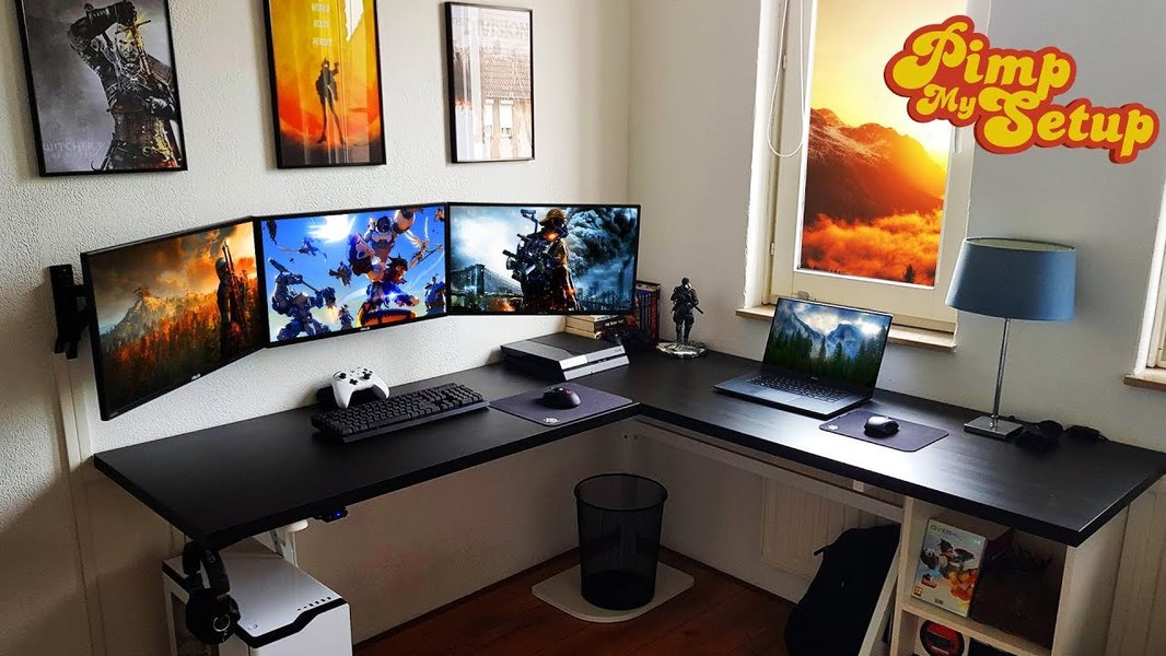 adult gaming setup