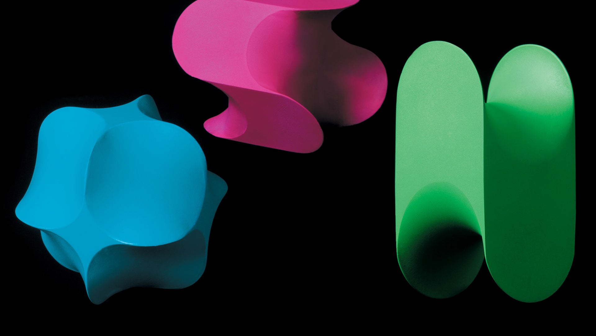 colorful geometric shapes nature objects