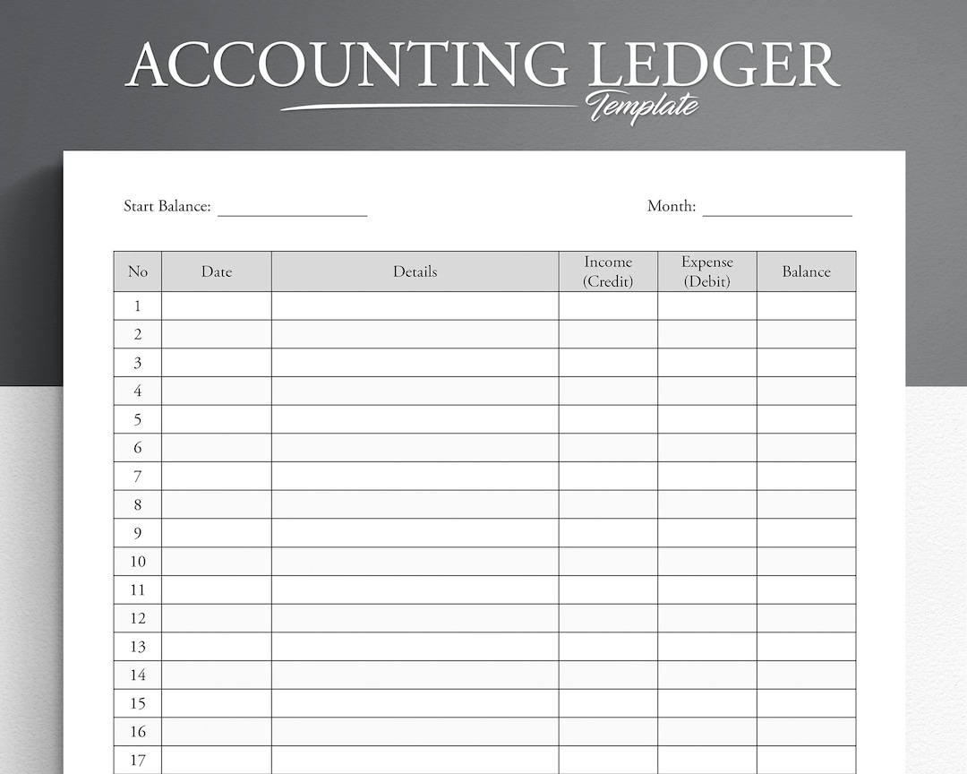 accounting ledger physical documents