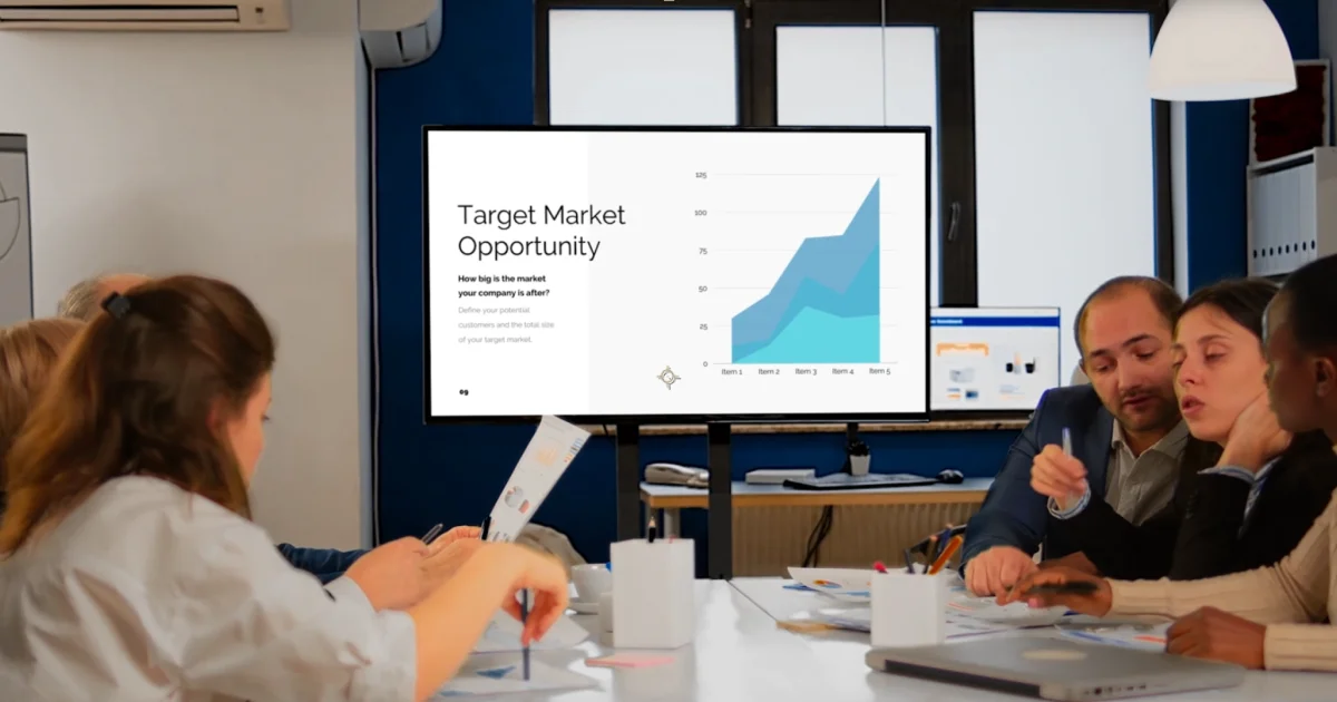 business office digital screens