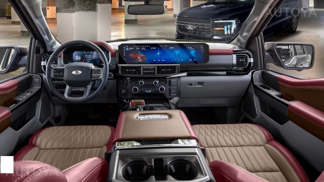 The 2026 Ford F-150 maintains its iconic, robust aesthetic with modern enhancements.