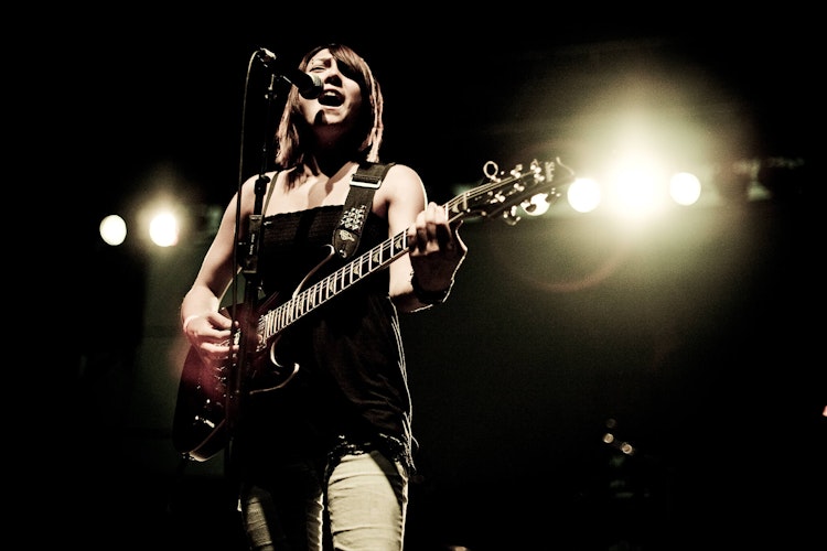 singer performing on stage