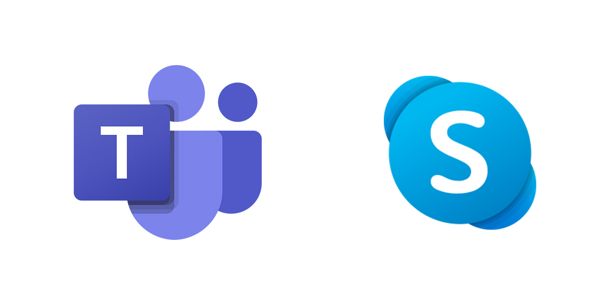skype app interface and transition to teams