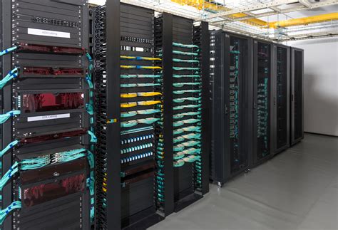 server room with network cables
